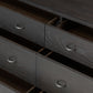 Zuma 6 Drawer Dresser - Smoked Black Ash