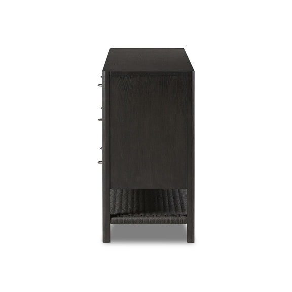 Zuma 6 Drawer Dresser - Smoked Black Ash