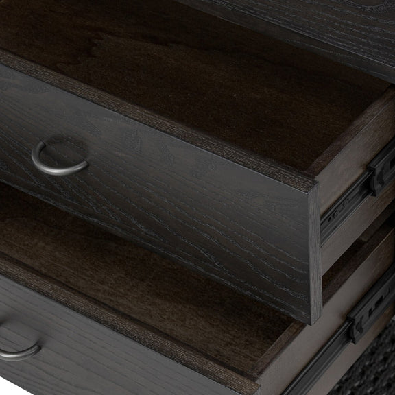Zuma Nightstand - Smoked Black Ash