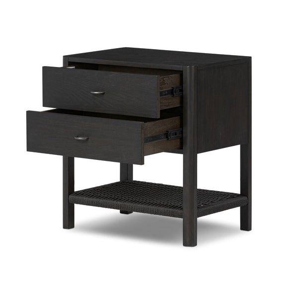 Zuma Nightstand - Smoked Black Ash