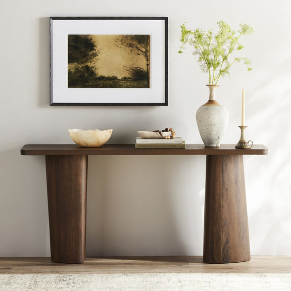 Myla Console Table - Aged Brown