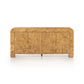 Jenson Media Console - Natural Poplar Burl Veneer