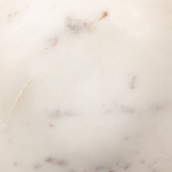 Lira Bowl - Honed White Marble