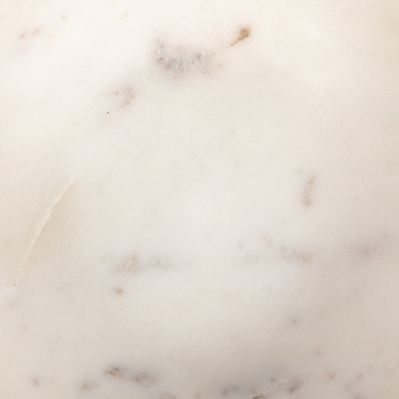 Lira Bowl - Honed White Marble
