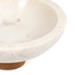 Lira Bowl - Honed White Marble