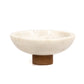 Lira Bowl - Honed White Marble