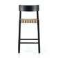Heisler Bar + Counter Stool - Almond Leather Blend