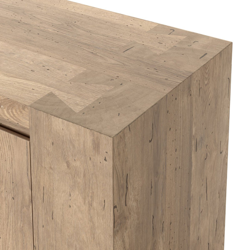 Abaso Sideboard - Whitewash Rustic Wormwood Oak