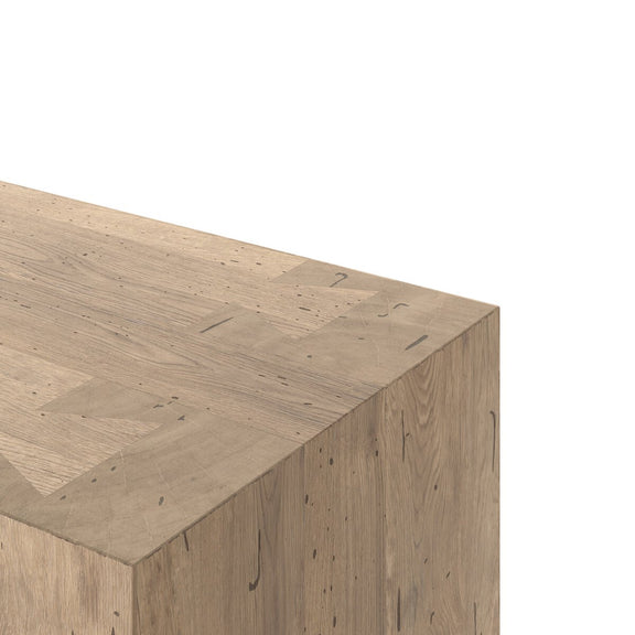 Abaso Sideboard - Whitewash Rustic Wormwood Oak