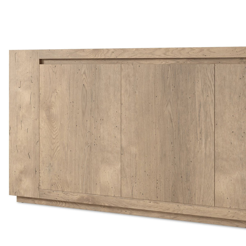 Abaso Sideboard - Whitewash Rustic Wormwood Oak