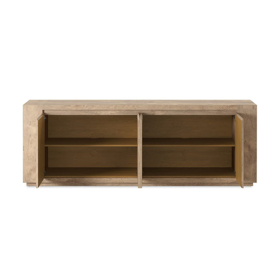 Abaso Sideboard - Whitewash Rustic Wormwood Oak