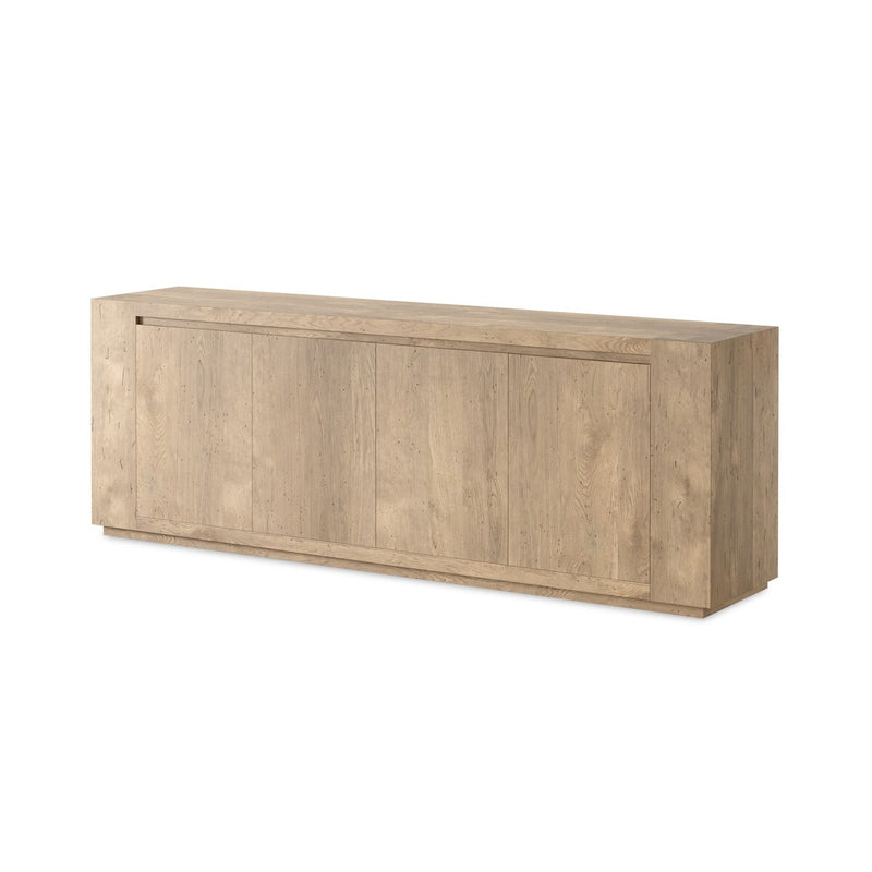 Abaso Sideboard - Whitewash Rustic Wormwood Oak