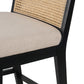 Antonia Cane Armless Bar + Counter Stool