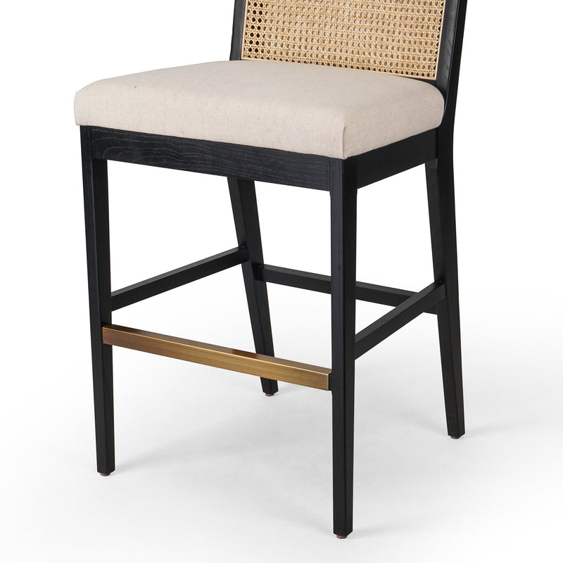 Antonia Cane Armless Bar + Counter Stool