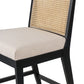 Antonia Cane Armless Bar + Counter Stool