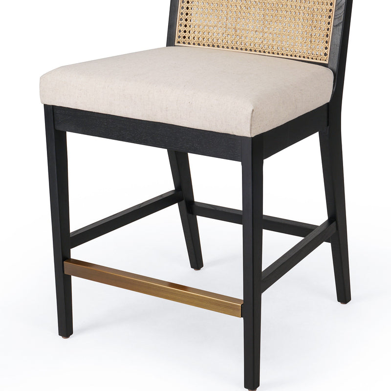 Antonia Cane Armless Bar + Counter Stool