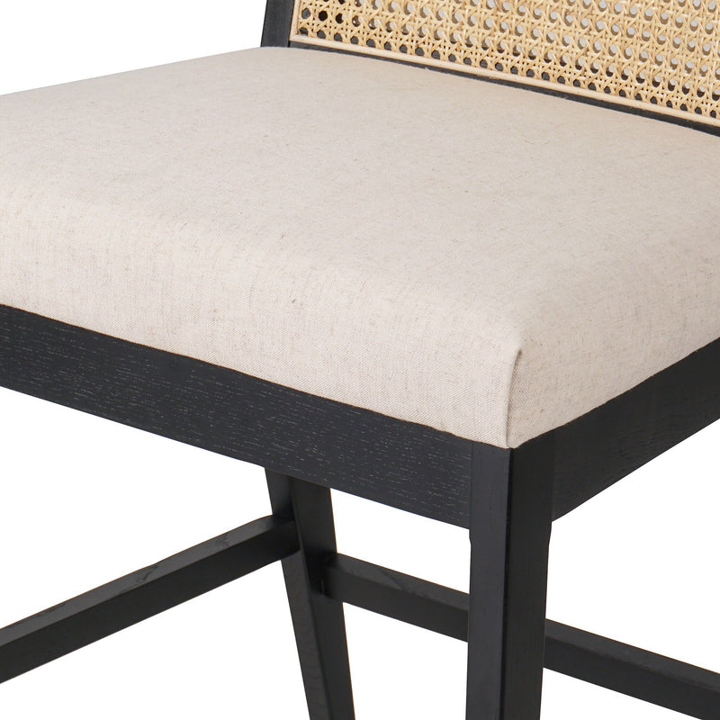 Antonia Cane Armless Bar + Counter Stool