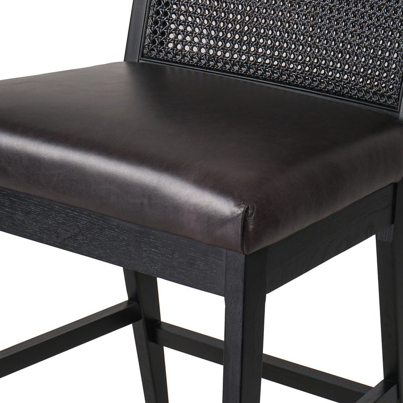 Antonia Cane Armless Bar + Counter Stool