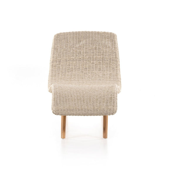 Portia Outdoor Chaise - Vintage White