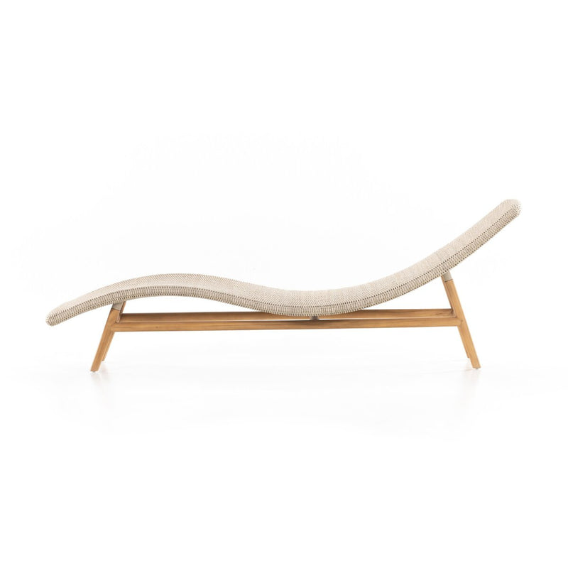 Portia Outdoor Chaise - Vintage White