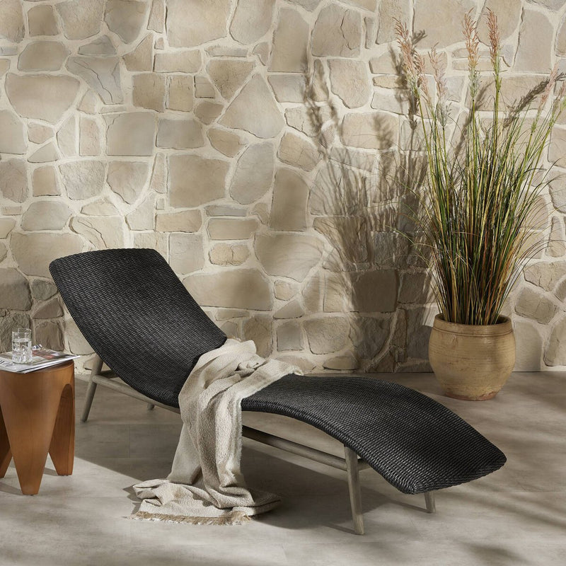 Portia Outdoor Chaise - Vintage Coal