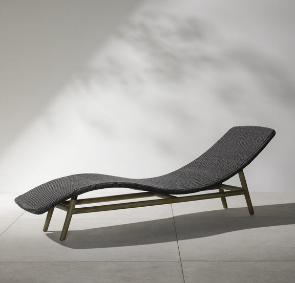 Portia Outdoor Chaise - Vintage Coal