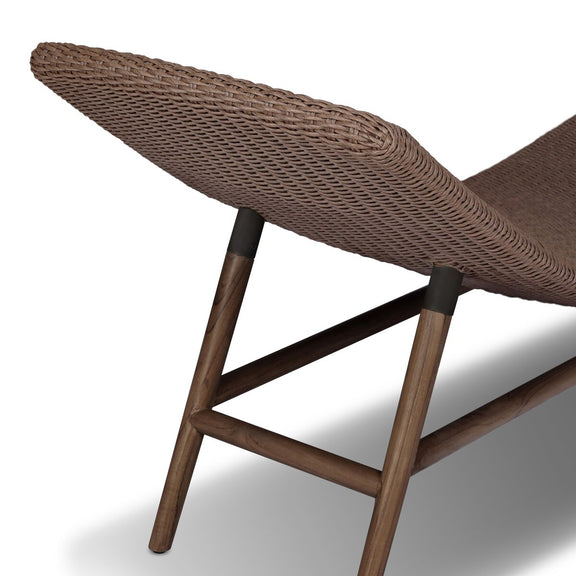 Portia Outdoor Chaise - Tanned Weave