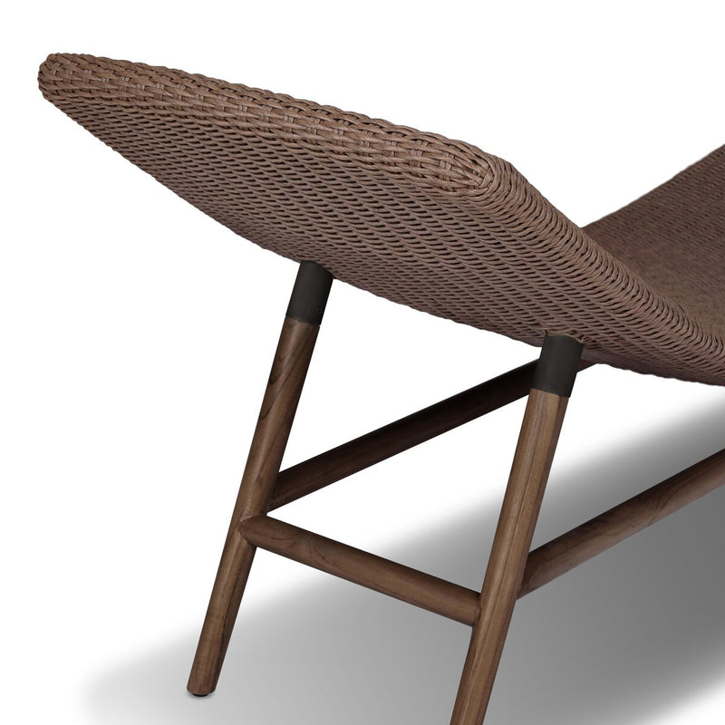Portia Outdoor Chaise - Tanned Weave