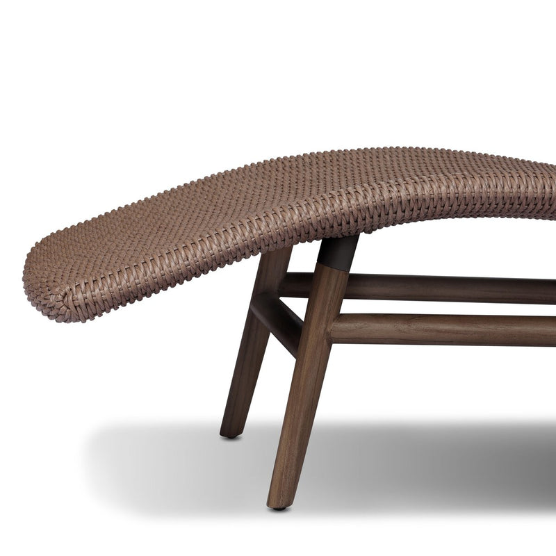 Portia Outdoor Chaise - Tanned Weave
