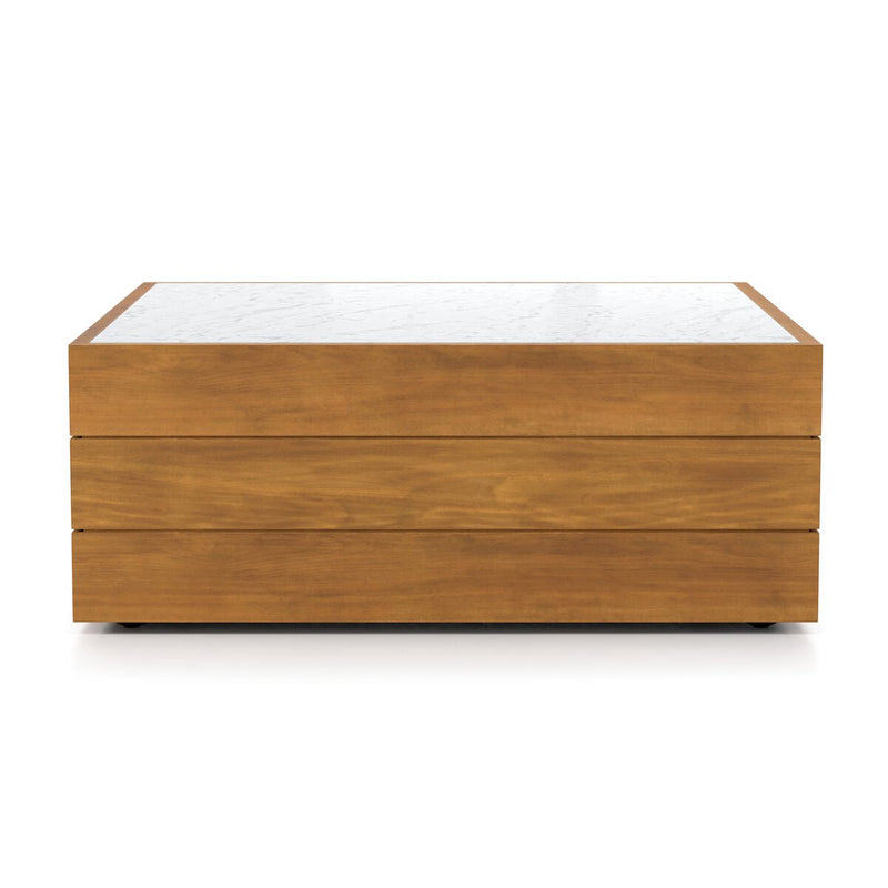 Grant Outdoor Coffee Table - White Marble