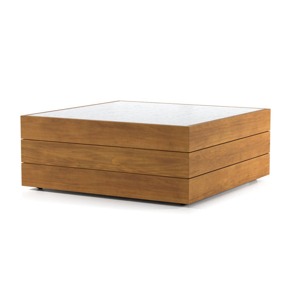 Grant Outdoor Coffee Table - White Marble