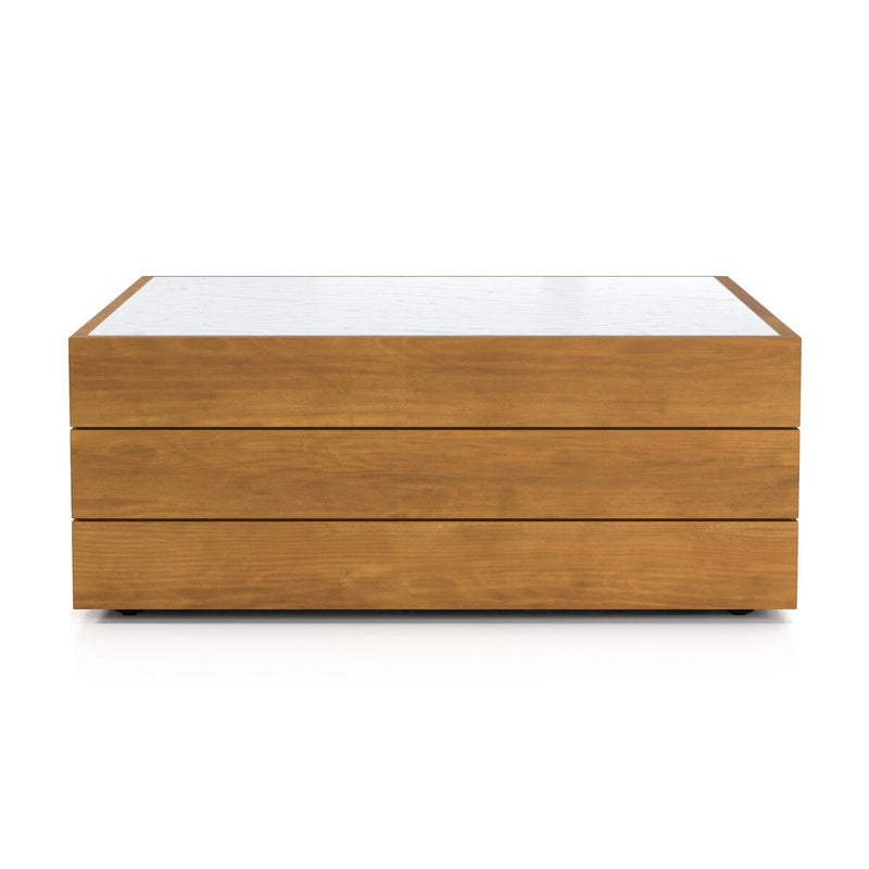 Grant Outdoor Coffee Table - White Marble
