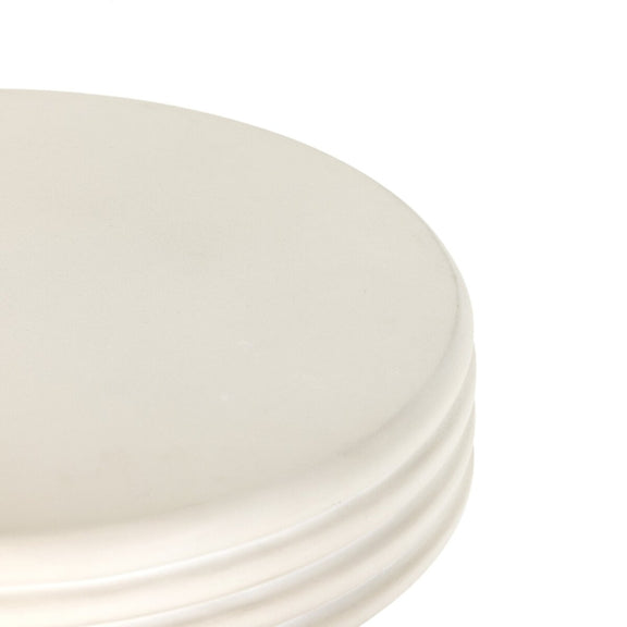 Grecia Outdoor End Table - White Concrete