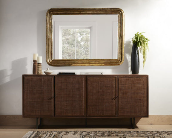 Vintage Louis Mirror - Antiqued Gold Leaf
