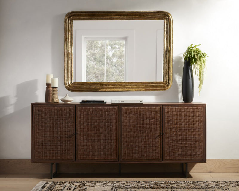 Vintage Louis Mirror - Antiqued Gold Leaf