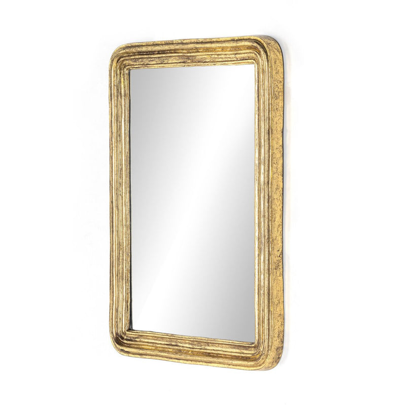 Vintage Louis Mirror - Antiqued Gold Leaf