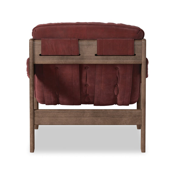 Halston Chair - Nubuck Burgundy