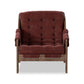 Halston Chair - Nubuck Burgundy