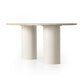 Belle Oval Dining Table - Cream Marble