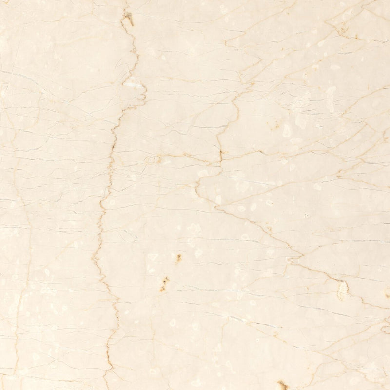 Belle Oval Dining Table - Cream Marble