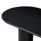 Belle Oval Dining Table - Black Marble