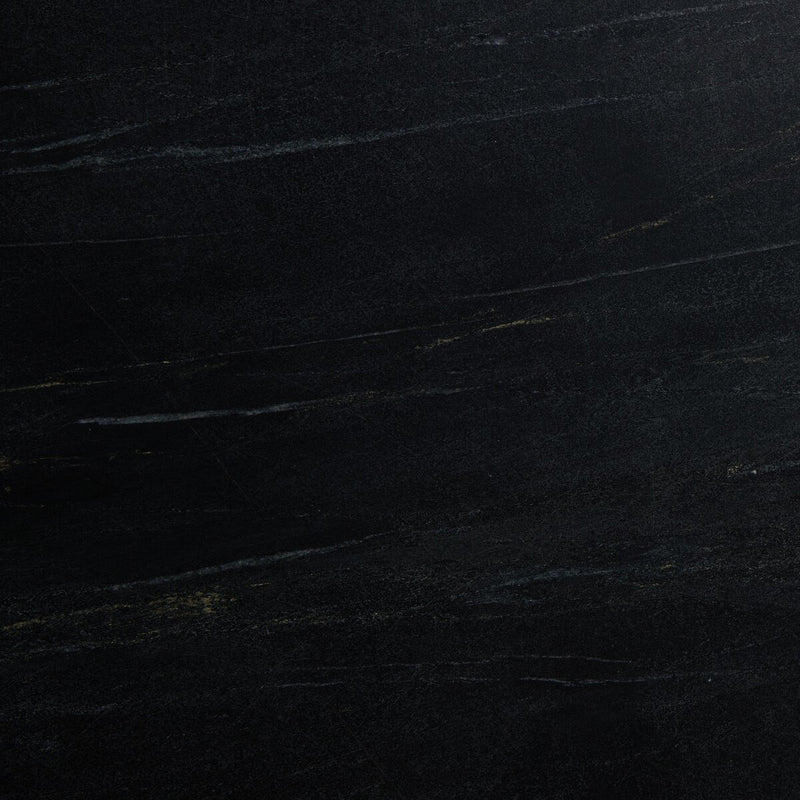 Belle Oval Dining Table - Black Marble