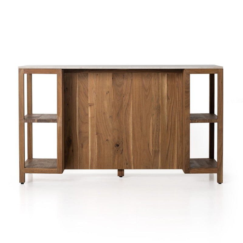 Indira Kitchen Island - Smoked Acacia