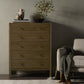 Meadow 5 Drawer Dresser - Tawny Oak Veneer