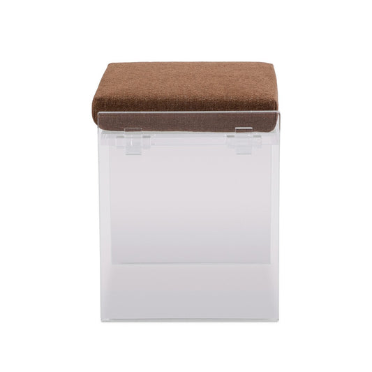 Gerrard Accent Stool - Crypton Wayfarer Sienna