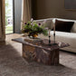 Arum Coffee Table - Merlot Marble