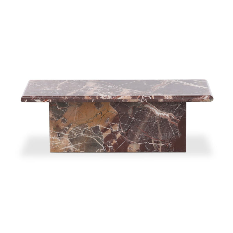 Arum Coffee Table - Merlot Marble