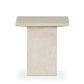 Arum End Table - Cream Marble