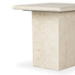 Arum End Table - Cream Marble