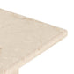 Arum End Table - Cream Marble